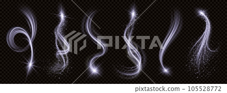 White magic spiral vortex line light glow effect 105528772