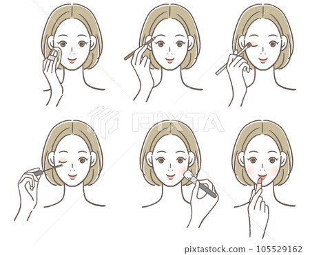 A woman who is making makeup 105529162