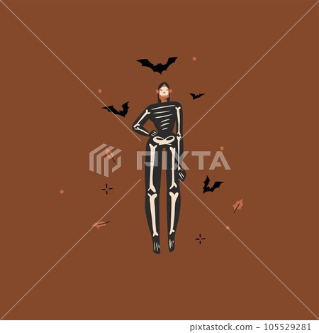 Hand drawn abstract vector graphic clipart illustrations,Halloween holiday costume party adult people characters collection set.Creepy Halloween design poster concept.Happy Halloween contemporary art. Hand drawn abstract vector graphic clipart illustrations,Halloween holiday costume party adult people characters collection set.Creepy Halloween design poster concept.Happy Halloween contemporary art. 105529281