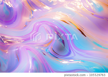 Abstract 3D Colorful glossy Liquid Wave Background 105529763