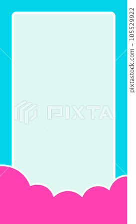 Simple and pop vivid pink and light blue frame/background material - vertical/16:9 Simple and pop vivid pink and light blue frame/background material - vertical/16:9 105529922