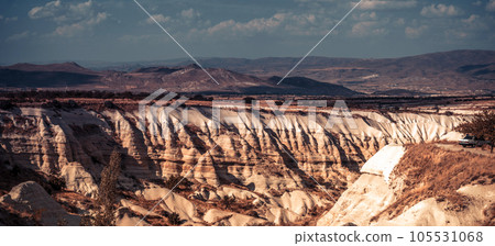 Turkish landscape with stony mountain canyon 105531068