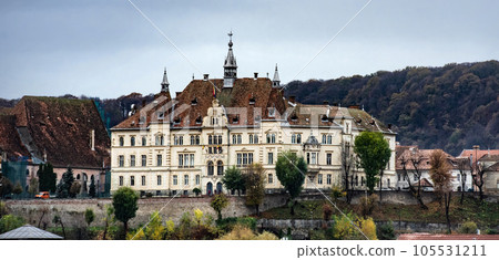 Ancient Sighisoara, Romania 105531211