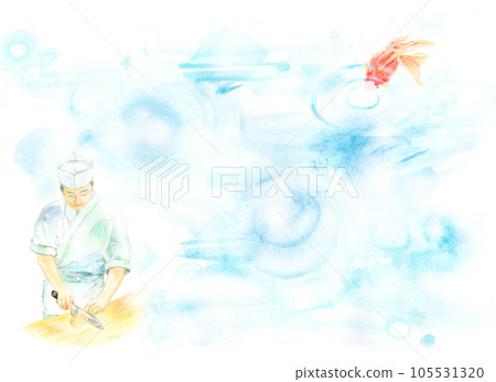 板前金魚漣漪 105531320