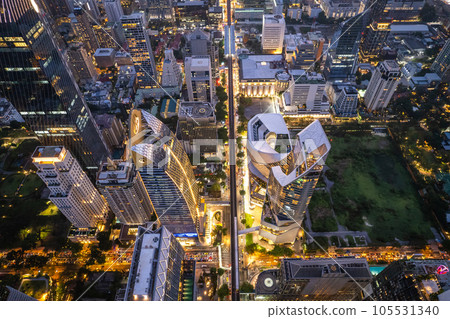 Aerial view of central embassy in Ploenchit district, Bangkok, Thailand Aerial view of central embassy in Ploenchit district, Bangkok, Thailand 105531340