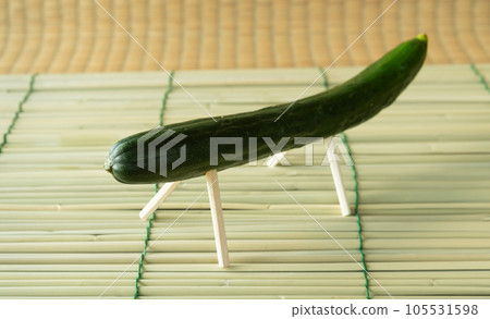 Spirit horse, spirit horse made with cucumber, spirit shelf, tray, decoration Spirit horse, spirit horse made with cucumber, spirit shelf, tray, decoration 105531598