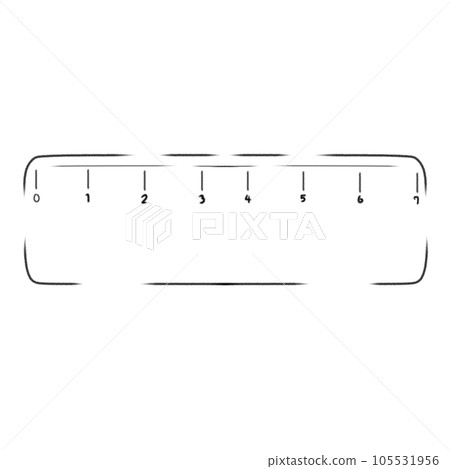 Sky pattern ruler hand drawn Sky pattern ruler hand drawn 105531956
