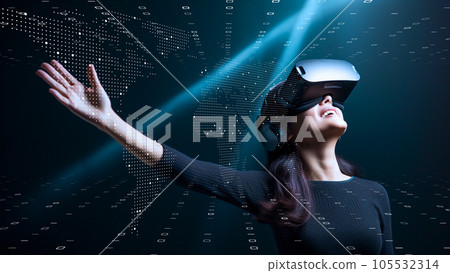 Successful business leader in digital world, DX cyber security, internet safety image Successful business leader in digital world, DX cyber security, internet safety image 105532314