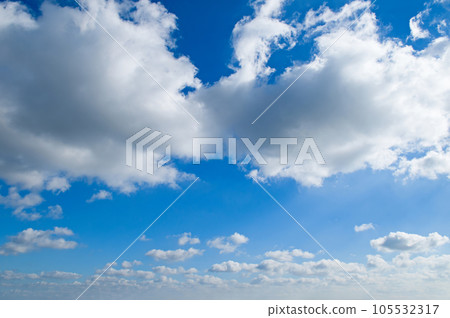 Blue sky and white clouds. Blue sky and white clouds. 105532317