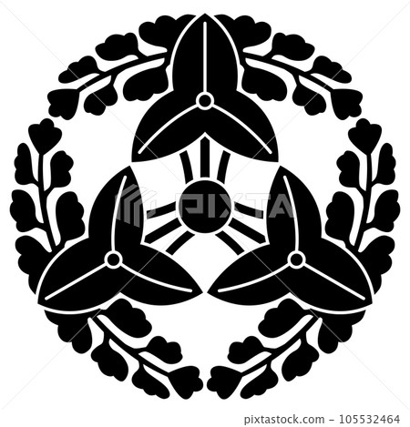 It's a family crest. It is called Mitsuzawa no Maru. It's a family crest. It is called Mitsuzawa no Maru. 105532464