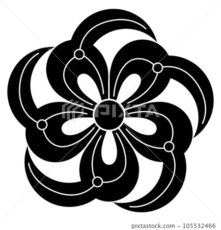 It's a family crest. It is called omodaka, five prayers. It's a family crest. It is called omodaka, five prayers. 105532466