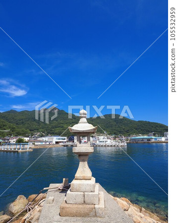 Stone lantern 2 at Sakate Port, Shodoshima 105532959