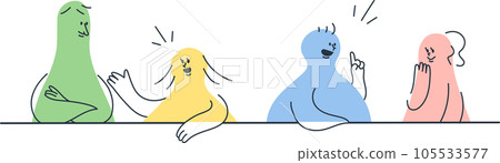 對話會議 人們享受交流 105533577