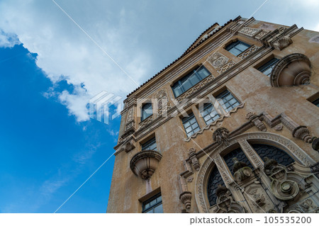 Retro building exterior Retro building exterior 105535200