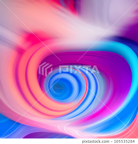 Futuristic abstract image background, colourful cloud smoke random line design 105535284