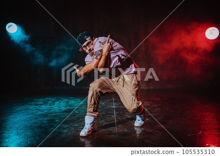 Man break dancing 105535310