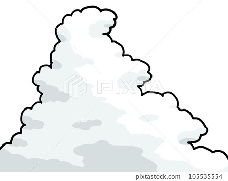Illustration of a thunderhead (transparent background version) Illustration of a thunderhead (transparent background version) 105535554