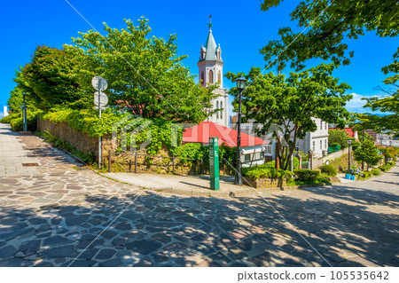 Hokkaido, Hakodate, the townscape of Motomachi Hokkaido, Hakodate, the townscape of Motomachi 105535642