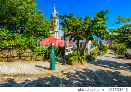 Hokkaido, Hakodate, the townscape of Motomachi Hokkaido, Hakodate, the townscape of Motomachi 105535643
