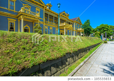 Hokkaido, Hakodate, the townscape of Motomachi 105535653