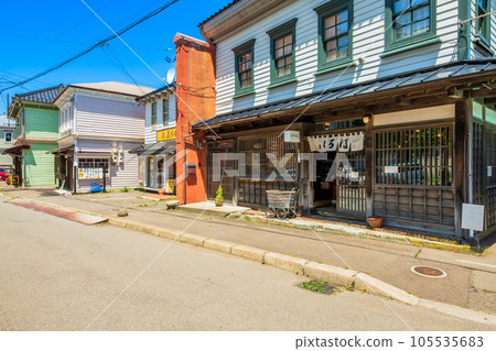 Hokkaido, Hakodate, the townscape of Motomachi 105535683