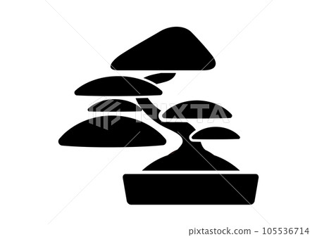 Bonsai silhouette icon. Gardening is the art of... - Stock Illustration  [105536714] - PIXTA