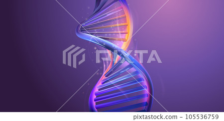 Double helix structure of abstract DNA model. Double helix structure of abstract DNA model. 105536759