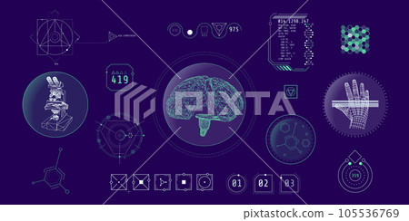 Design elements for infographic of data communication. Design elements for infographic of data communication. 105536769