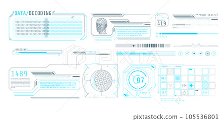 HUD interface design for decoding big data. HUD interface design for decoding big data. 105536801