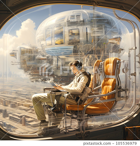 technology communication air transport industry Generative AI. technology communication air transport industry Generative AI. 105536979