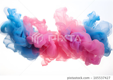 colored dust scattered on white background Generative AI colored dust scattered on white background Generative AI 105537427