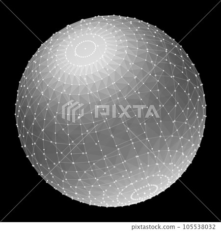 Background material with cyber spheres Background material with cyber spheres 105538032