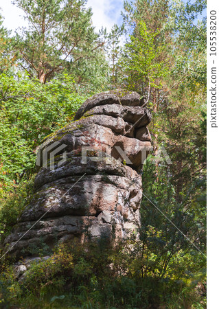 Rocks of Belokurikha, Altai Krai, Russia. Vertical landscape Rocks of Belokurikha, Altai Krai, Russia. Vertical landscape 105538200