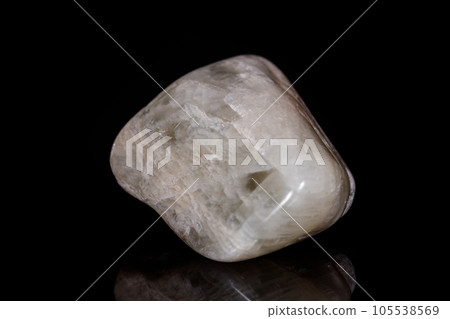 Macro mineral stone Moonstone on black background Macro mineral stone Moonstone on black background 105538569