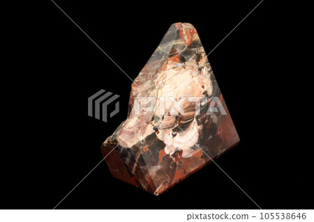 macro stone mineral jasper on black background macro stone mineral jasper on black background 105538646