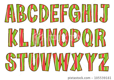 Handcrafted Christmas Cookie Letters. Color Creative Art Typographic Design Handcrafted Christmas Cookie Letters. Color Creative Art Typographic Design 105539181