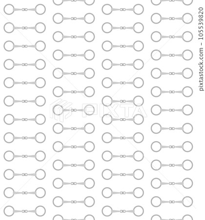 Vector seamless pattern of horse equestrian bit 105539820