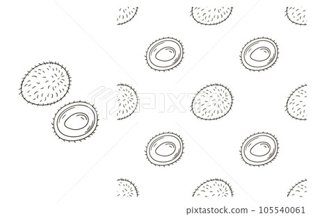 Coloring pattern for kitchen, restaurant or shop. Set in hand draw style Coloring pattern for kitchen, restaurant or shop. Set in hand draw style 105540061
