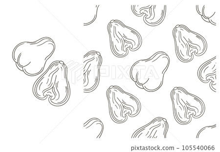 Coloring pattern for kitchen, restaurant or shop. Set in hand draw style Coloring pattern for kitchen, restaurant or shop. Set in hand draw style 105540066