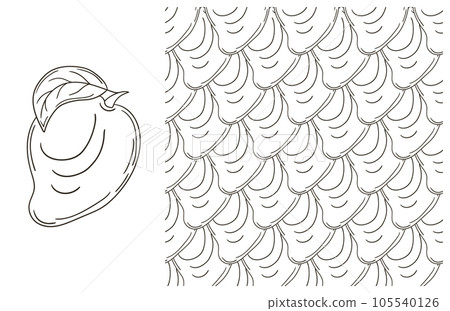 Coloring pattern for kitchen, restaurant or shop. Set in hand draw style Coloring pattern for kitchen, restaurant or shop. Set in hand draw style 105540126