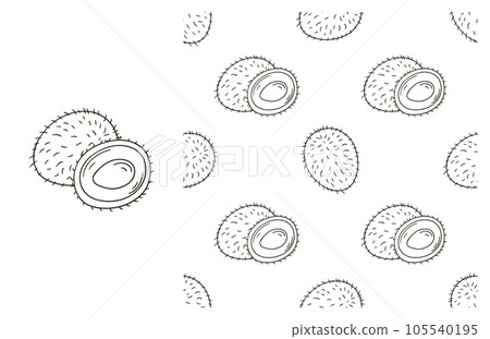 Coloring pattern for kitchen, restaurant or shop. Set in hand draw style Coloring pattern for kitchen, restaurant or shop. Set in hand draw style 105540195