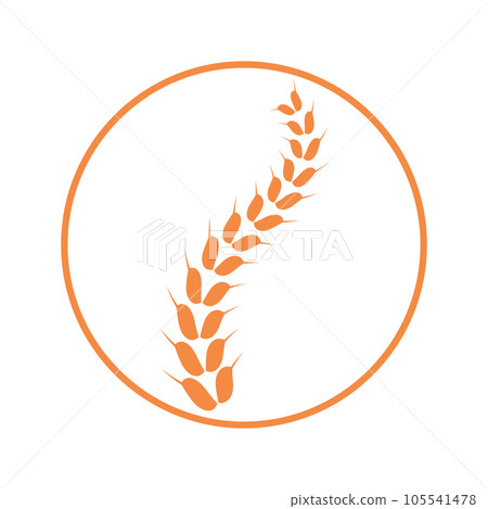 Wheat logo 105541478