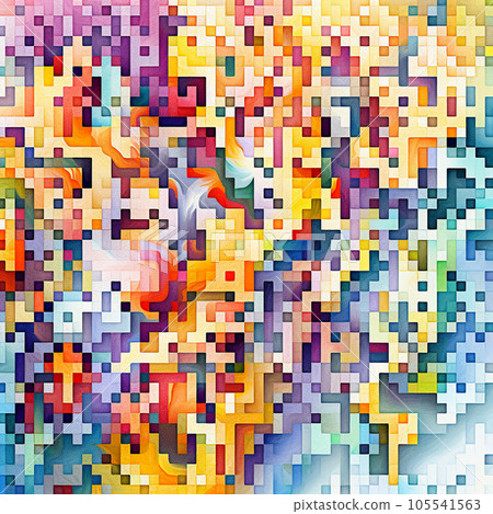 Pixel pattern. AI Generated 105541563