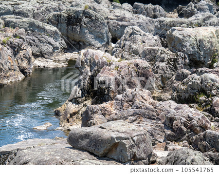 Toryu-nada in summer (Kato City, Hyogo Prefecture). A scenic spot in the midstream of the Kako River. Toryu-nada in summer (Kato City, Hyogo Prefecture). A scenic spot in the midstream of the Kako River. 105541765