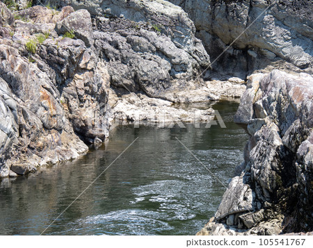Toryu-nada in summer (Kato City, Hyogo Prefecture). A scenic spot in the midstream of the Kako River. Toryu-nada in summer (Kato City, Hyogo Prefecture). A scenic spot in the midstream of the Kako River. 105541767