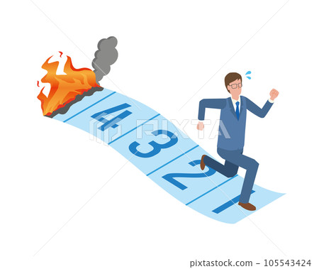 一個因截止日期而變得不耐煩的人 105543424