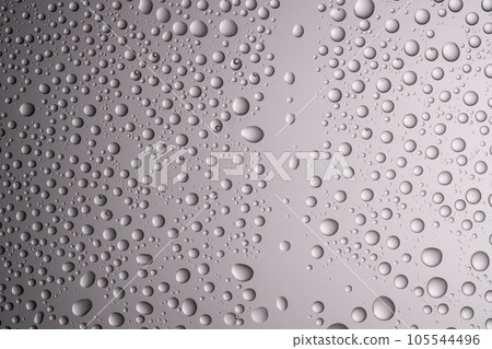 Drops of water on a transparent gray background. Drops of water on a transparent gray background. 105544496