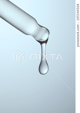 Pipette with serum, gel, oil or other cosmetic product. Pipette with serum, gel, oil or other cosmetic product. 105544504