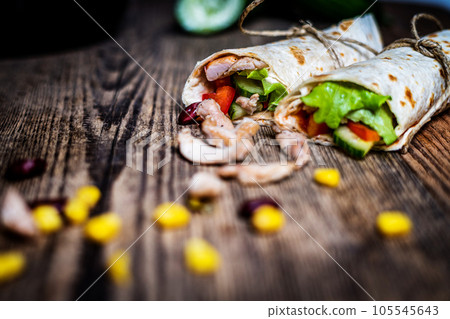 Mexican tortilla wrap Mexican tortilla wrap 105545643