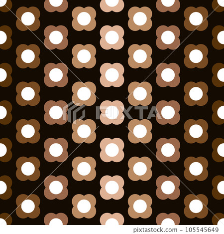 Floral seamless pattern in midcentury style 105545649